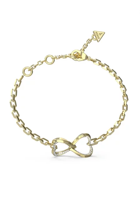 Гривна от неръждаема стомана с кристали - Златист