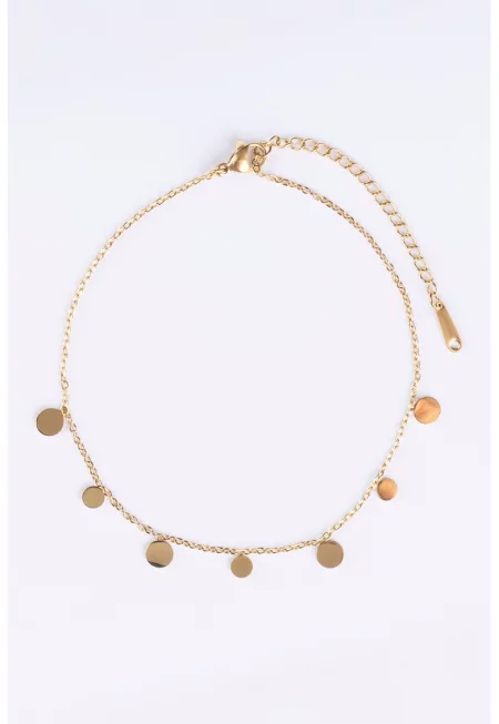 Гривна за глезена с 18k злато