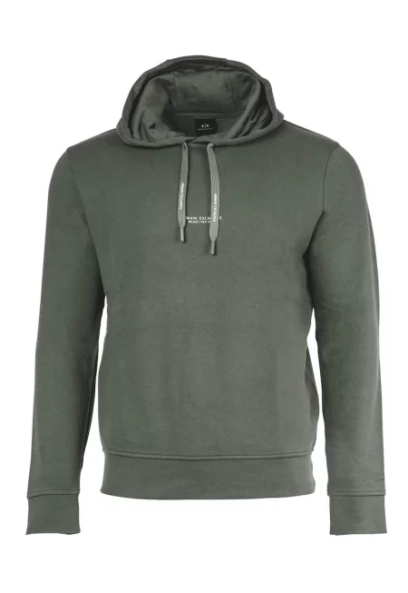 Худи с лого - Зелен