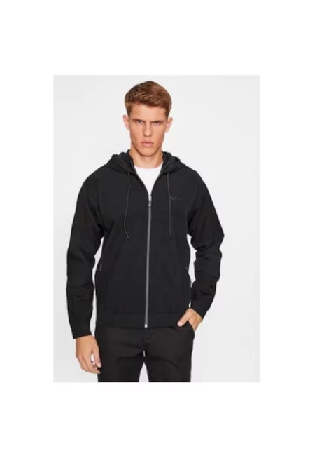 Мъжка блуза -  303355401 - Полиамид/Вискоза/Полиестер - Черна