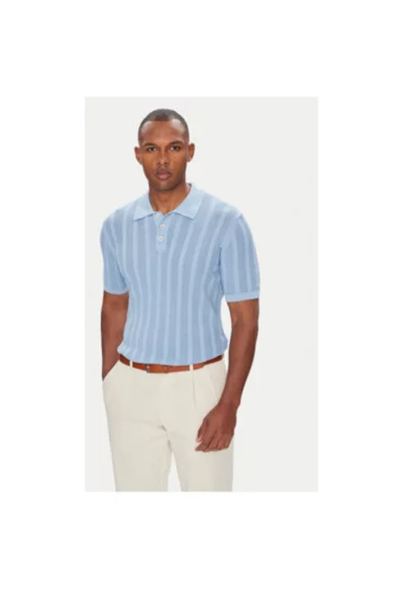 Мъжка поло тениска  B4 50024.5232 - Памук - Зелено - Зелен