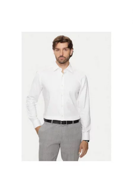 Мъжка риза -  304236471 - Памучна - Бежова