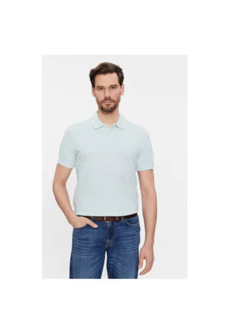 Мъжка тениска -  303814113 - Памук - Син - Син