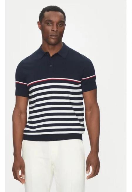 Мъжка тениска -  305100047 - Модал/памук/полиамид - син - Син