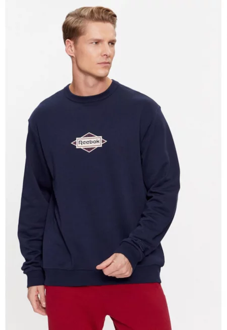 Мъжки суитшърт -  302536634 - Памук - Син