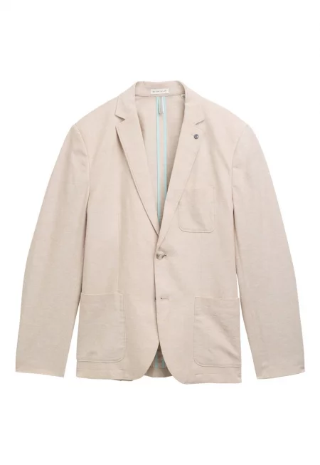 Мъжко яке  1045065 - Лен/Памук - Бежово - Бежов