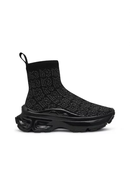 Мрежести спортни обувки Master с лесно обуване - Черен/Сребрист