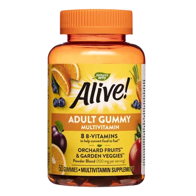 Мултивитамини Алайв - Alive! Adult Gummy Multivitamin, 50 желирани таблетки