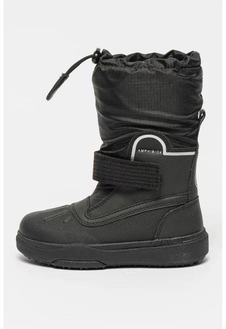 Непромокаеми боти с връзка - Черен