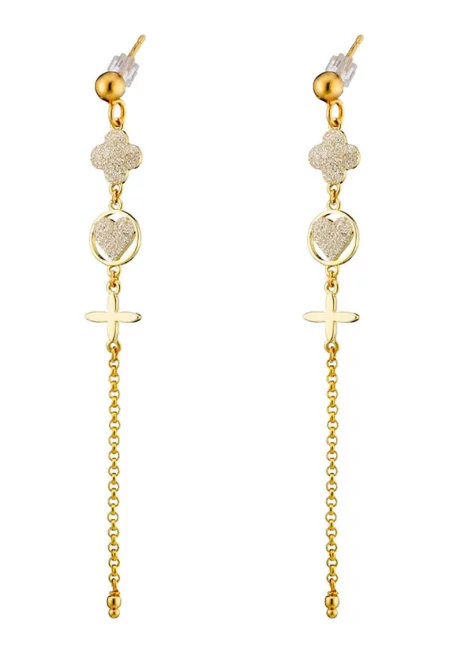 Обеци с покритие от 14K злато