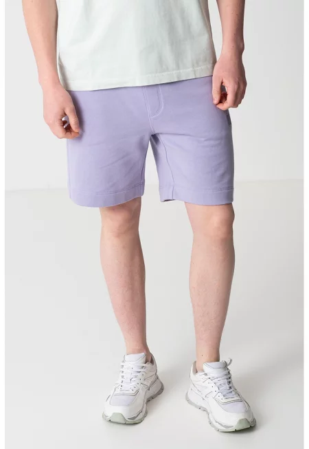 Памучни спортни бермуди - Лилав