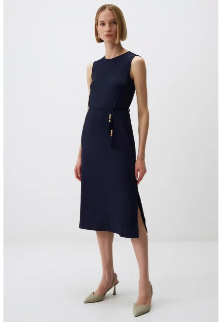 Плетена рокля с цепка