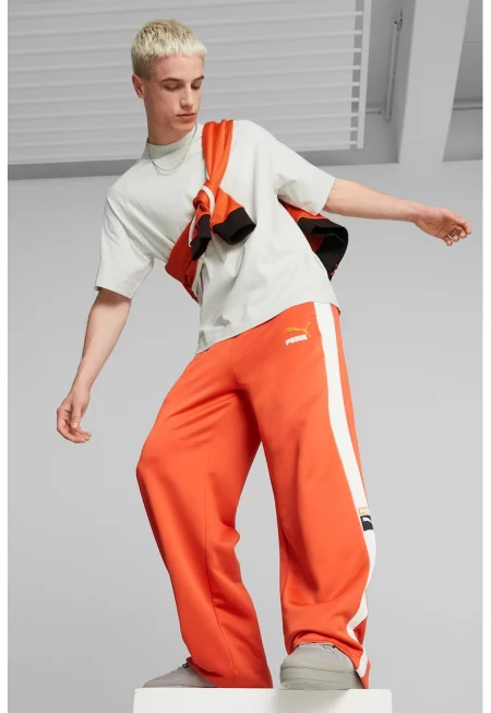 Прав спортен панталон Forward History - Бял/Мандарина