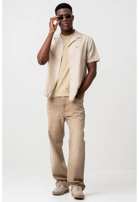 Риза с органичен памук и лен