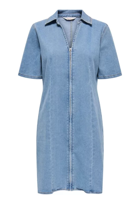 Рокля  памучна - синя