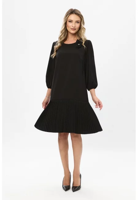 Рокля Tereza с флорална апликация