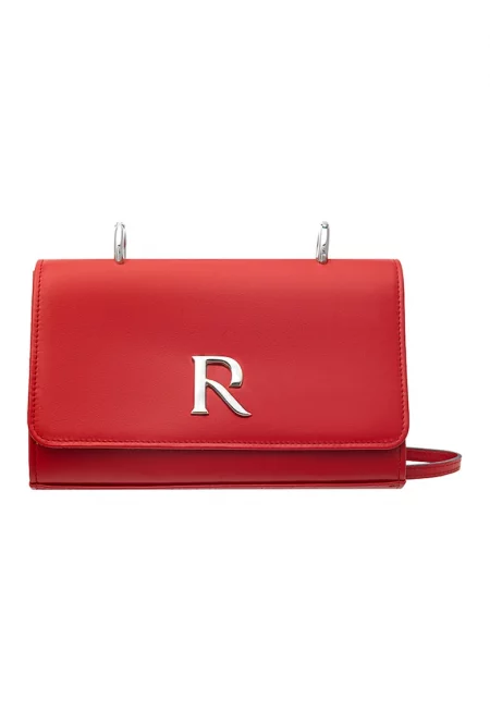 Rylko - Кожена чанта през рамо с капаче - Червен