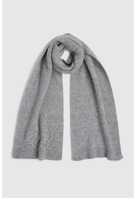 Шал с плетено лого