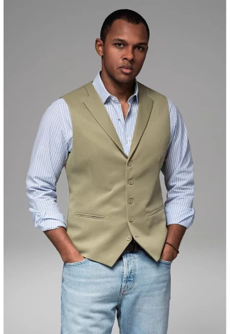 Шпиц елек с копчета - Зелени аспержи