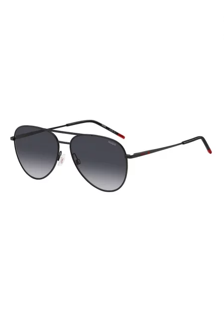 Слънчеви очила Aviator с метална рамка - Черен -