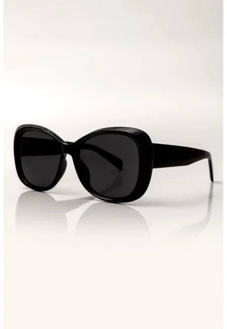 Слънчеви очила Cat-Eye с поляризация - Черен