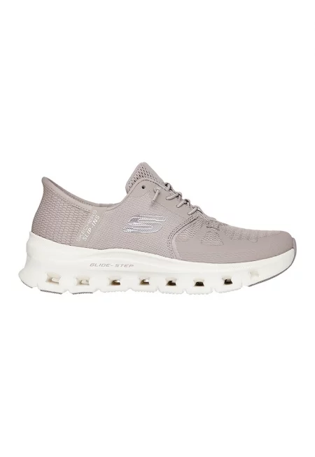 Спортни обувки Glide Step Pro Slip-Ins с лого - Светло кафяво