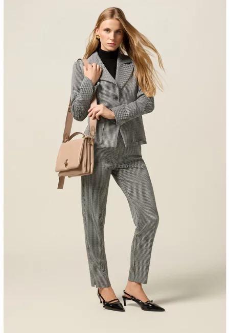 Стандартно сако - Бял/Черен