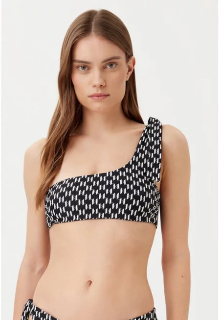 Сутиен  304578687 - найлон/еластан - черен - Черен