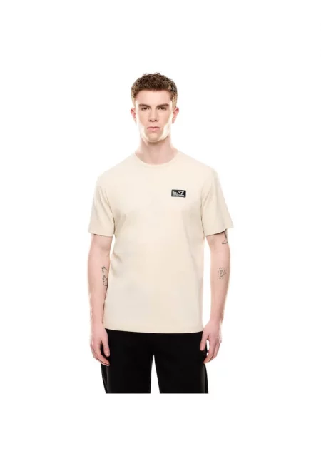 Тениска  EA7 Train Logo Premium 42621 - Бежов