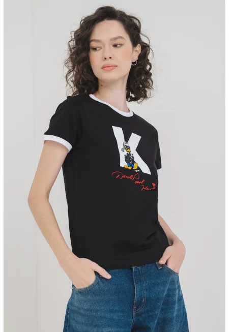 Тениска от органичен памук с принт