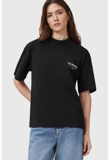 Уголемена тениска Underground Etta Tee - Черен/Бял