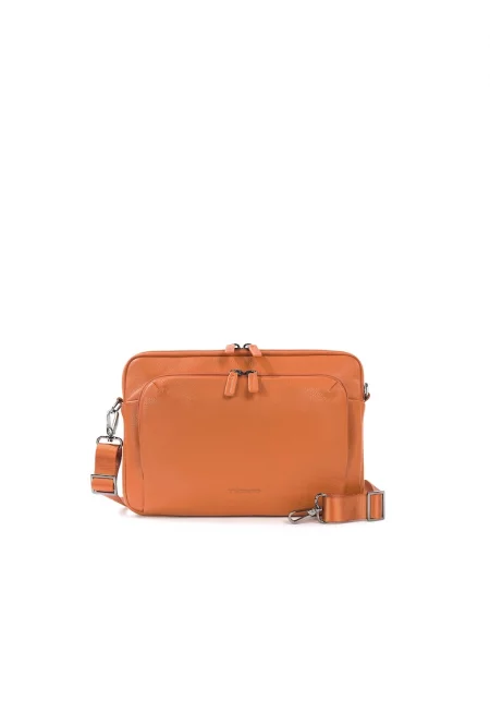 Унисекс кожена чанта за лаптоп - - Оранжев - 23 x 34 x 8.5 CM