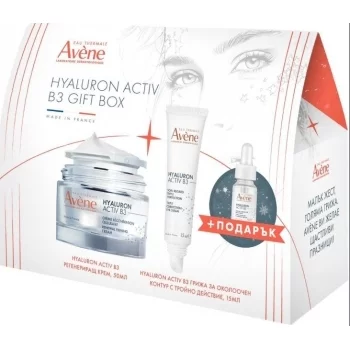 АВЕН Хиалурон Актив Б3 регенериращ крем 50мл + Грижа за околоочен контур тройно действие 15мл ПРОМО