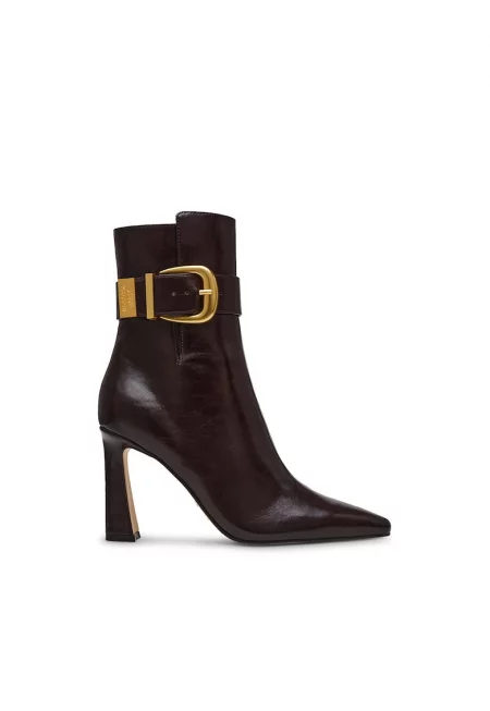 Боти от еко кожа с висок ток Stashed