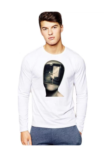 Бяла мъжка блуза - Dali - Globe