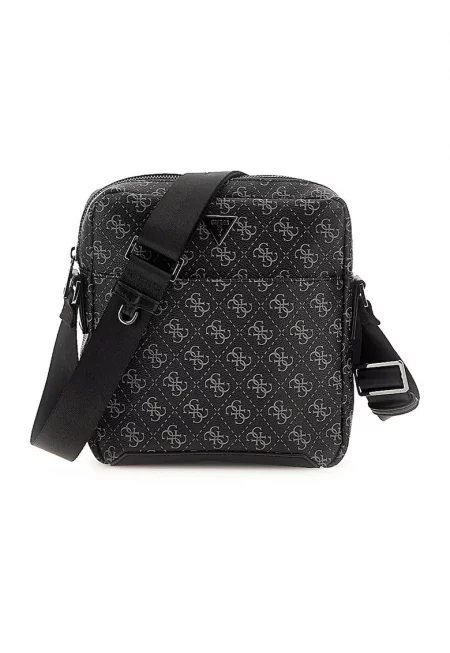 Чанта през рамо Torino от еко кожа - Черен/Сив