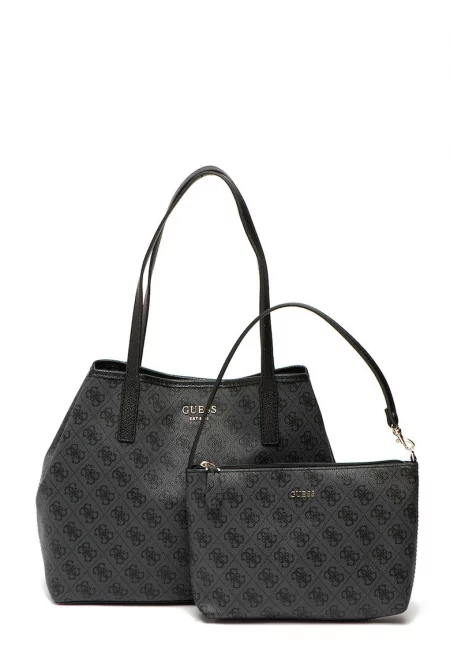 Чанта през рамо Vikky от еко кожа с несесер