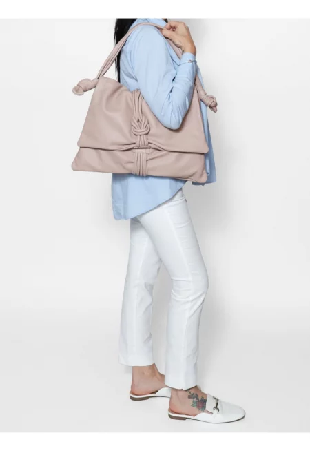 Чанта с капаче - Прашно розово