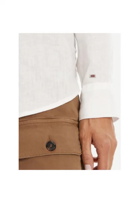 Дамска риза  NP0A4IFN0021 - Лен - Бял