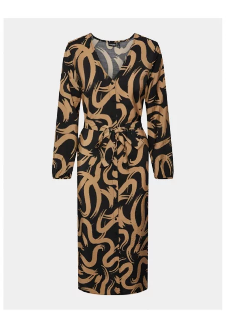 Дамска рокля -  303501662 - Вискоза - Бежово - Бежов