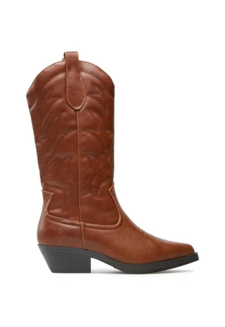 Дамски боти  06482 Еко кожа Кафяви