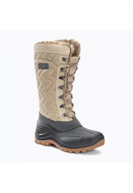 Дамски боти -  бежово/черно 646505