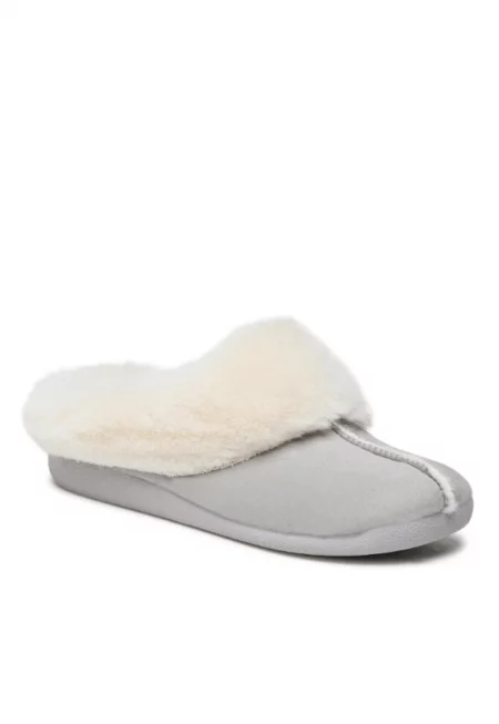 Дамски чехли -  301003380 - Сив - Текстил - Сив