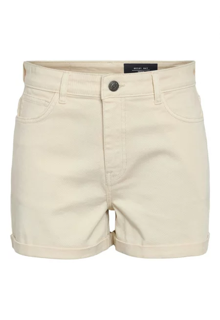 Дамски шорти  27029546 - Дънкови - Памук/Еластан - Бежов