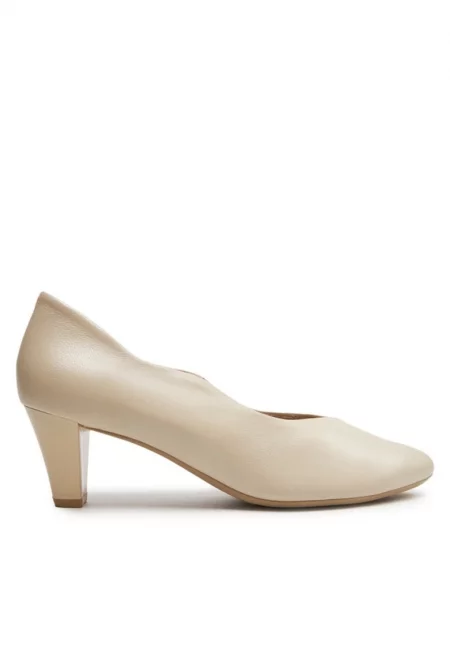 Дамски спортни обувки  303662356 - Естествена кожа - Бежови