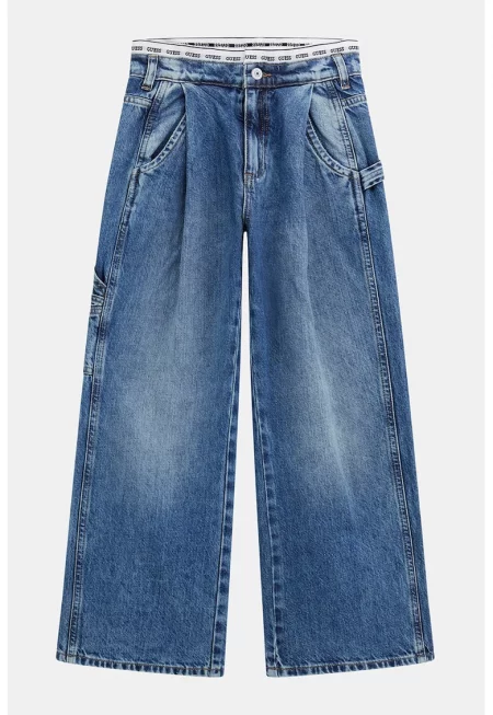 Дънки с широк крачол - Син