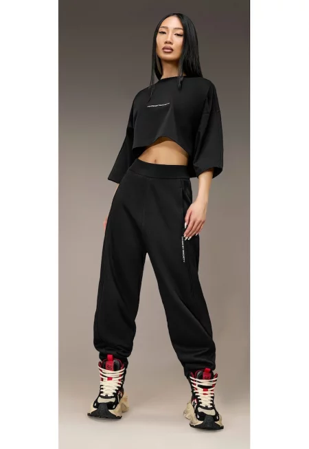 Джогър панталони Произведено от Society – P26171 - Черен