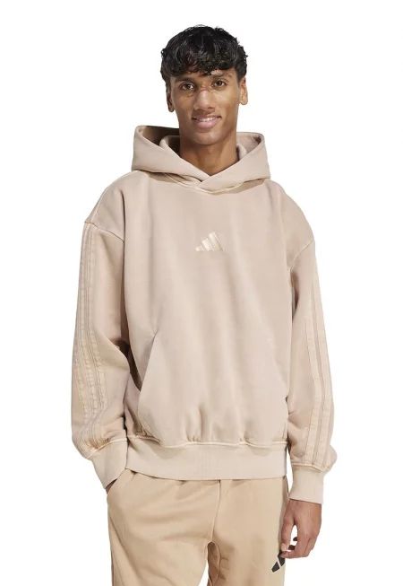 Худи с лого - Светло бежово