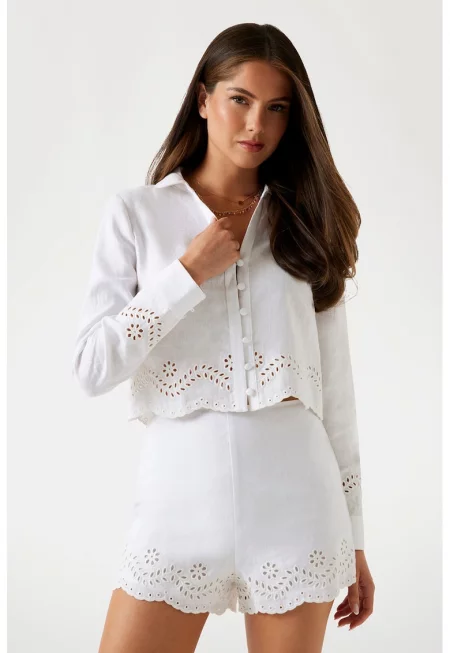 Къса риза от лен