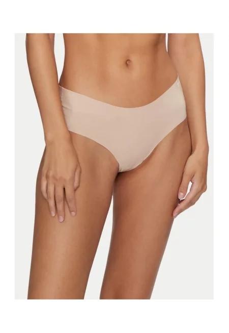 Комплект от 3 чифта дамски бикини -  Бежови - Полиамид